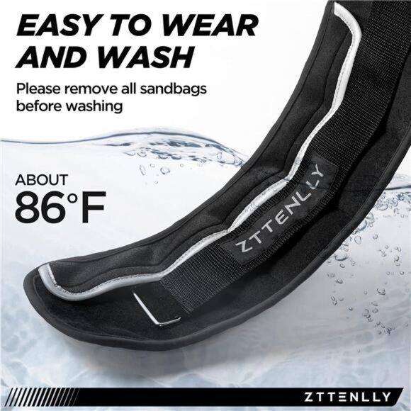 Adjustable Ankle Weights 10LBS Pair (5lbs each) with Carry Bag - Breathable - Picture 4 of 7